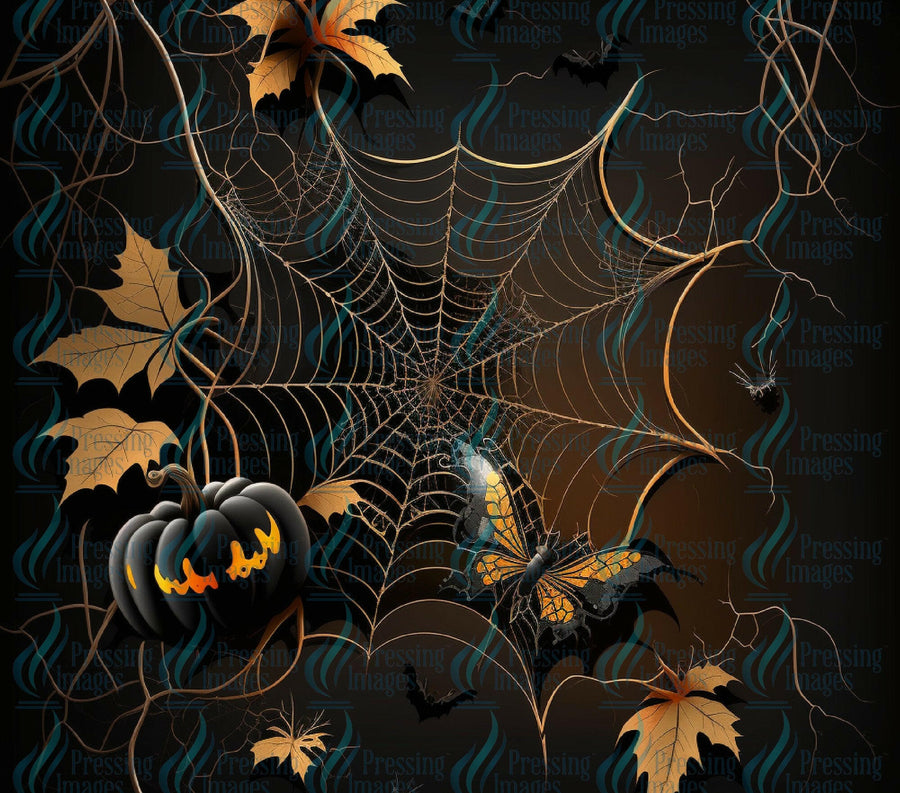 33306 Halloween Web Tumbler Wrap.