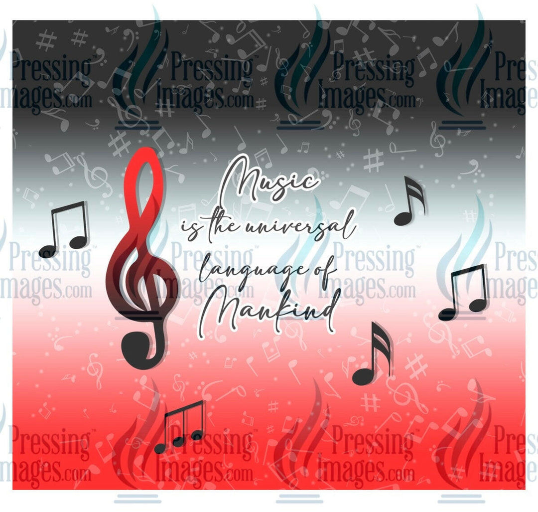 8128 Music tumbler wrap.