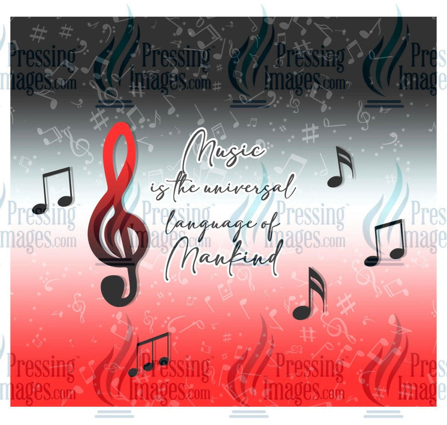 8128 Music tumbler wrap.