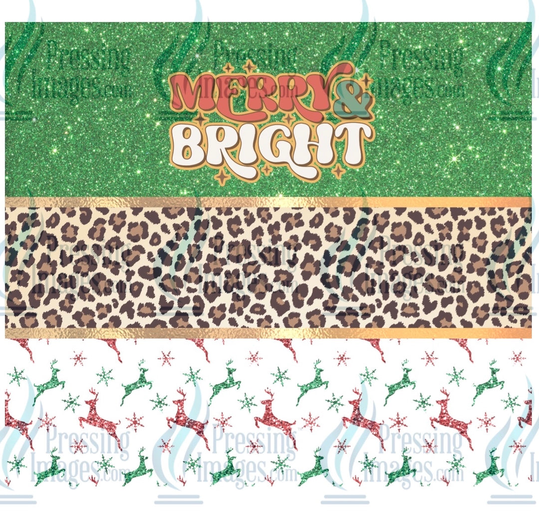 8371 Merry and bright tumbler wrap