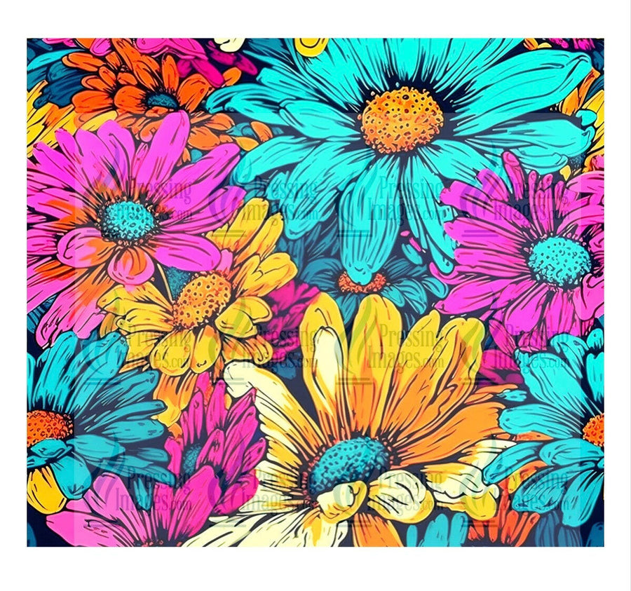 4861 flower Tumbler Wrap.