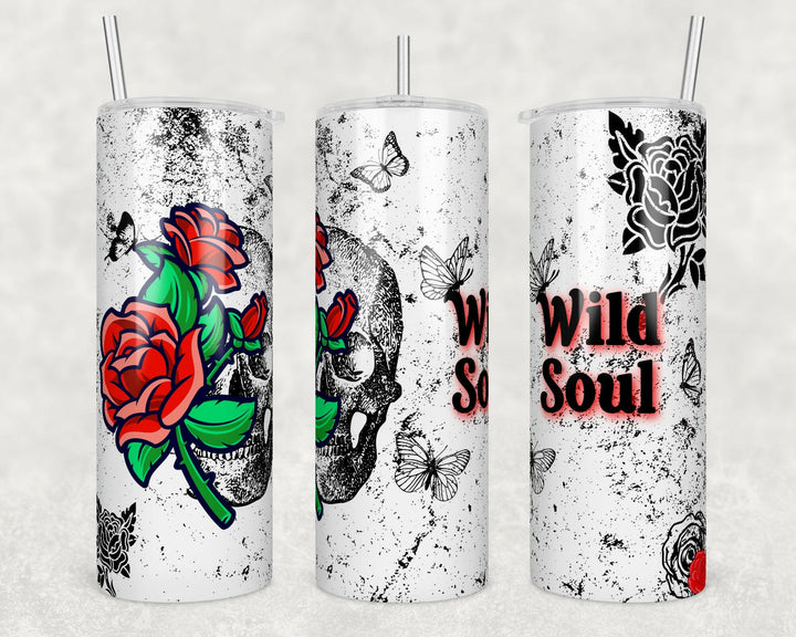 4950 Skull tumbler Wrap.