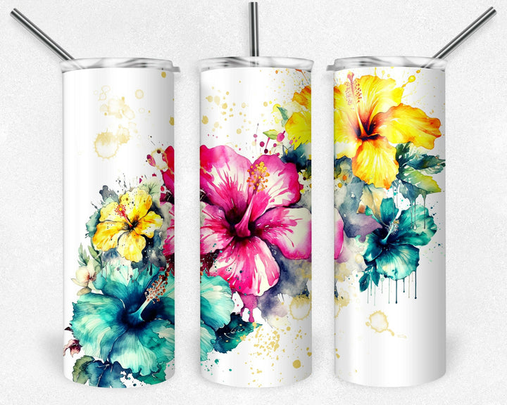 4851 flower Tumbler Wrap.