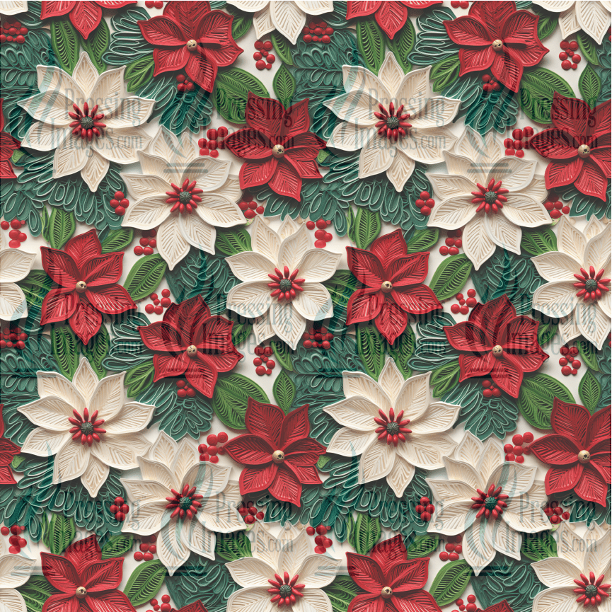 5045 Christmas Flowers - Pressing Images