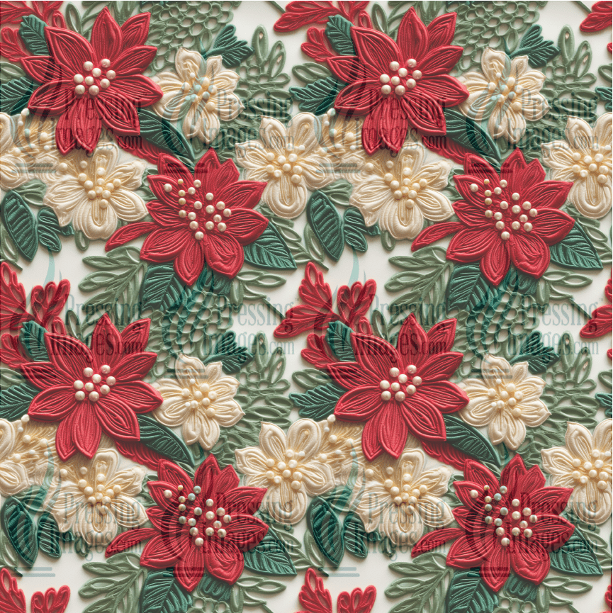 5048 Christmas Flower - Pressing Images