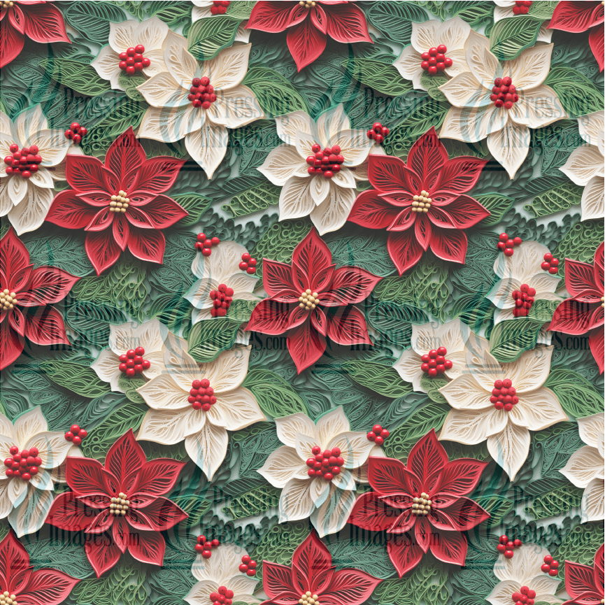 5054 Christmas Flower - Pressing Images