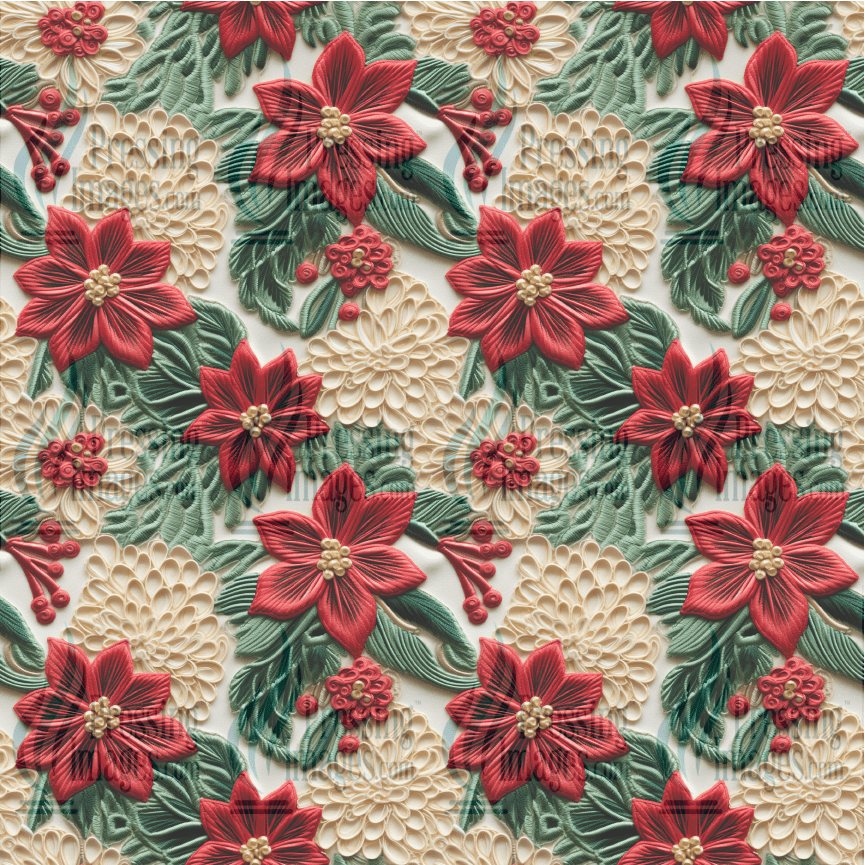 5058 Christmas Flower - Pressing Images