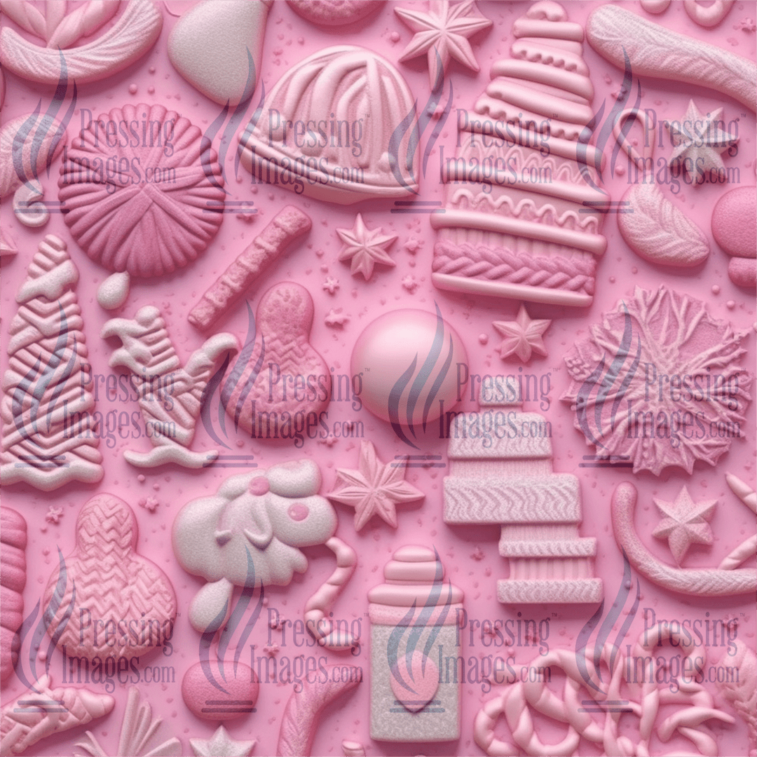 5064 3D Pink Christmas - Pressing Images