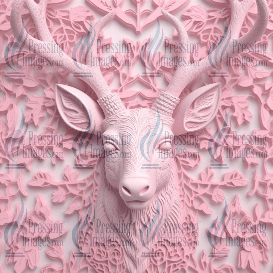 5071 3D Pink Christmas - Pressing Images