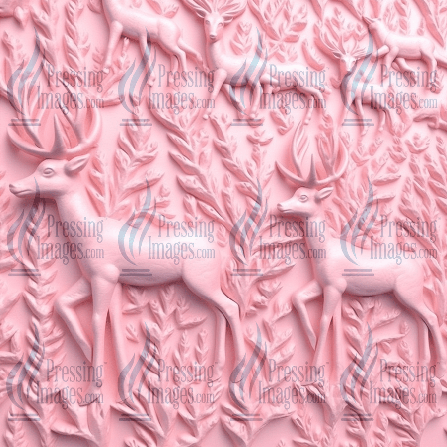 5072 3D Pink Christmas - Pressing Images