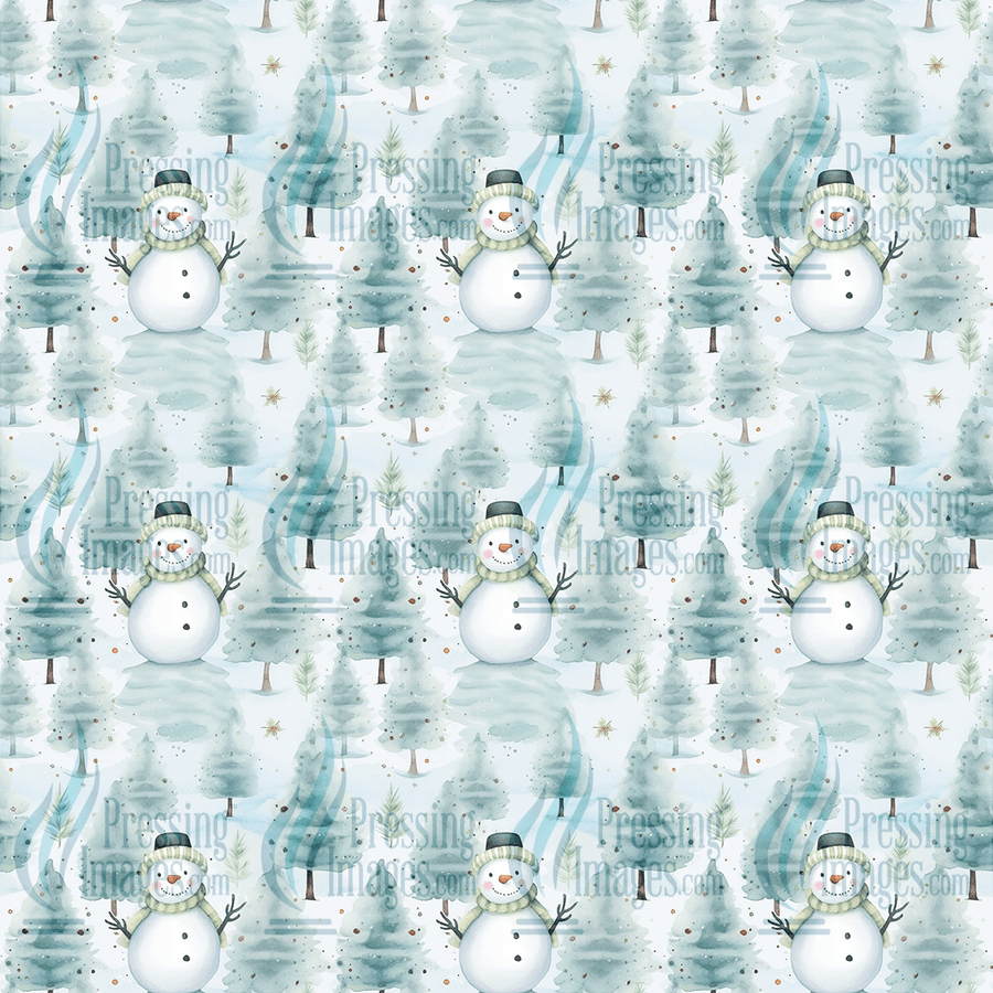 5073 Winter Snowman - Pressing Images