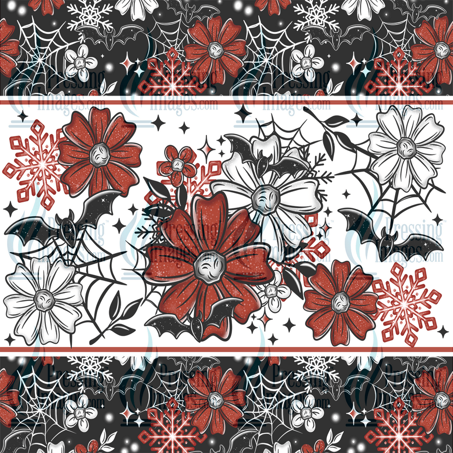 5076 Flowers & Bats - Pressing Images