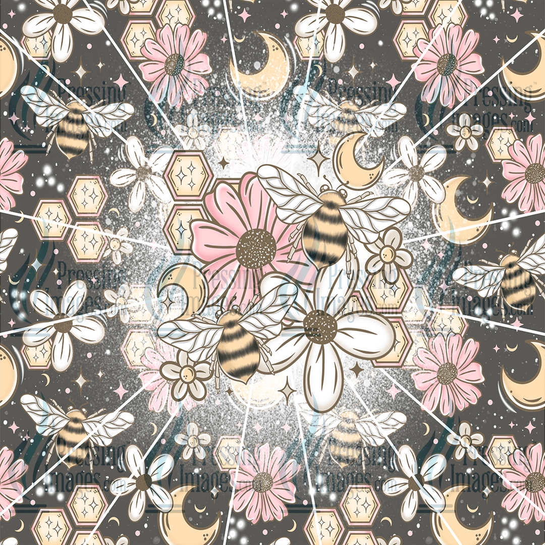 5077 Flowers & Bees - Pressing Images