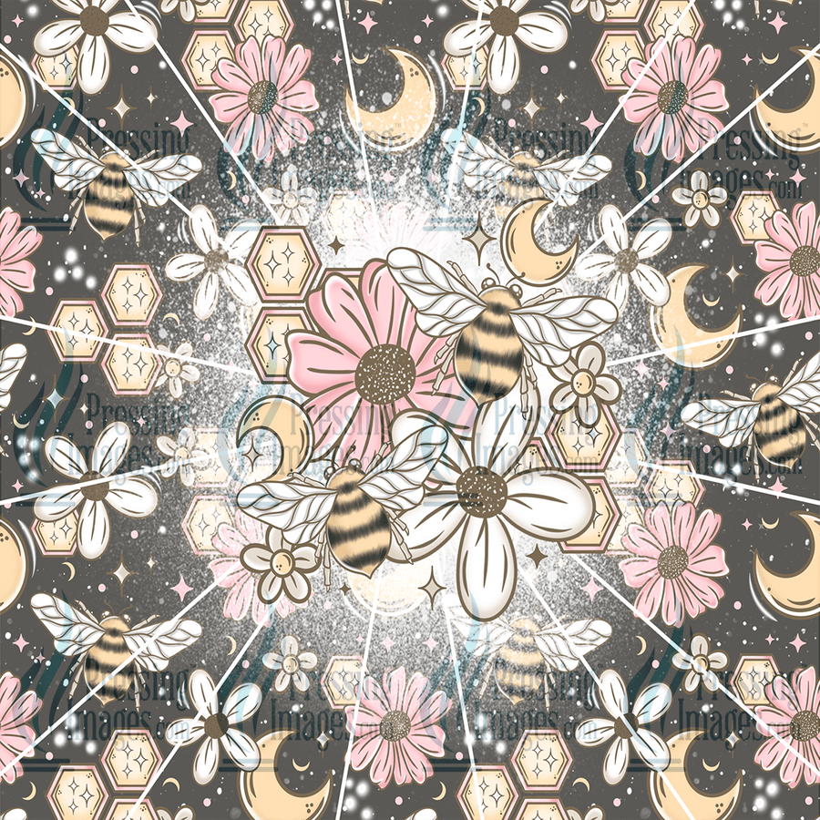 5077 Flowers & Bees - Pressing Images