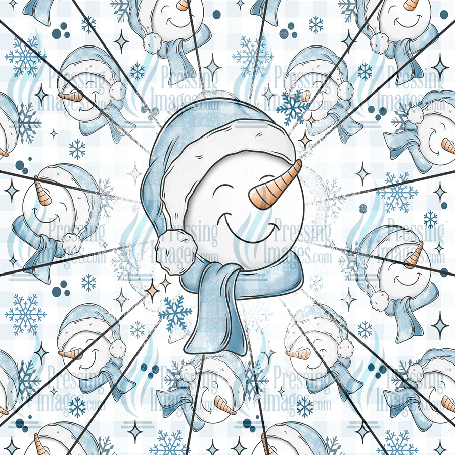 5079 Happy Snowman - Pressing Images