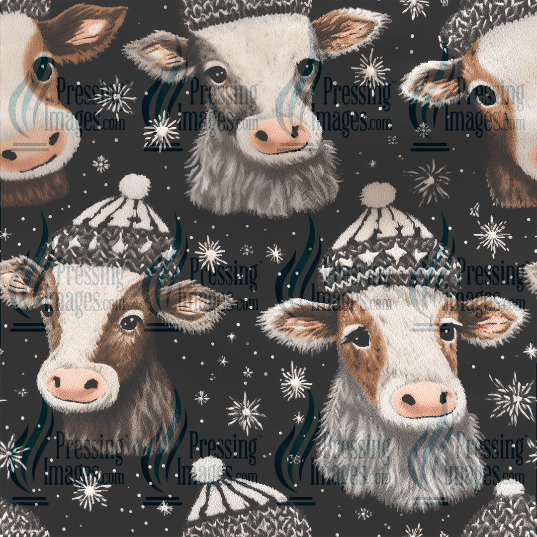 5081 Christmas Cows - Pressing Images