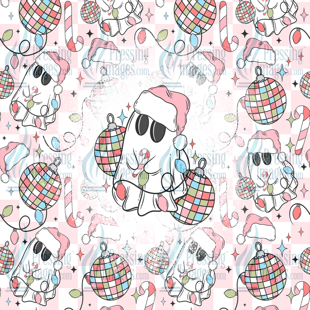 5087 Christmas Disco Ghost - Pressing Images