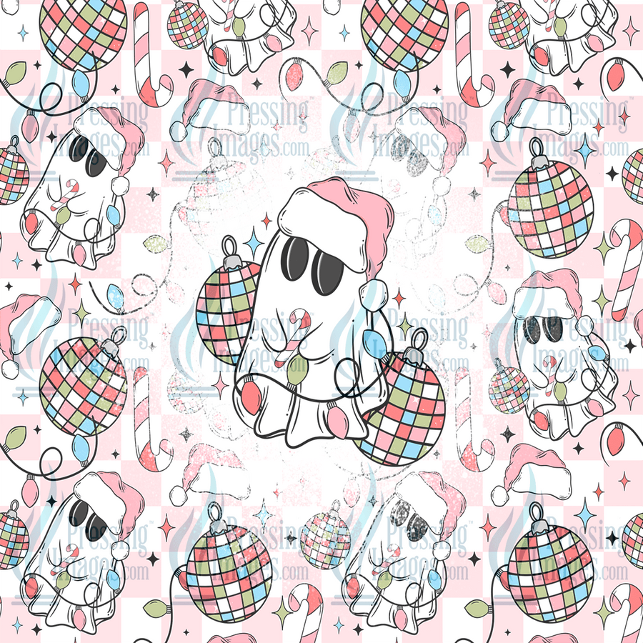 5087 Christmas Disco Ghost - Pressing Images