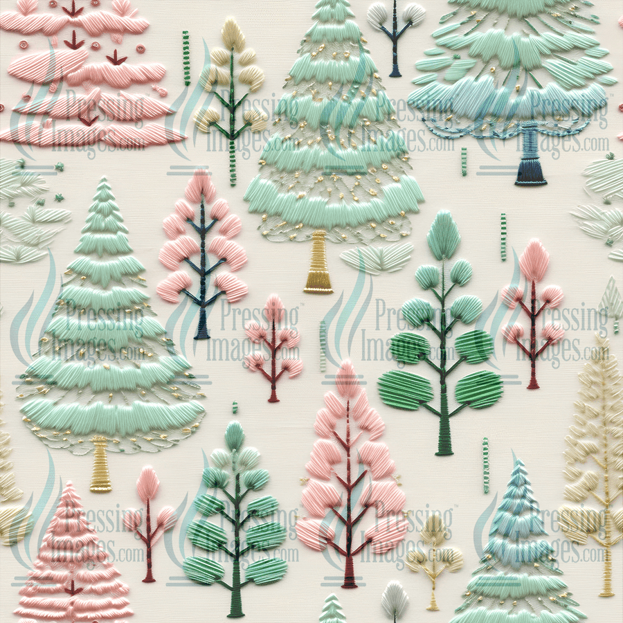 5100 Christmas Stitching - Pressing Images