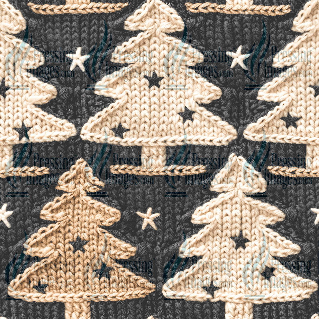 5104 Knit Christmas Tree - Pressing Images