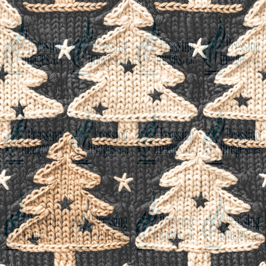 5104 Knit Christmas Tree - Pressing Images