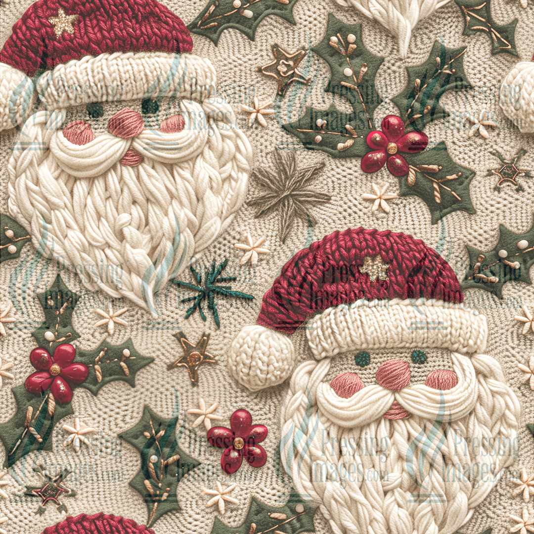 5106 Knit Santa - Pressing Images