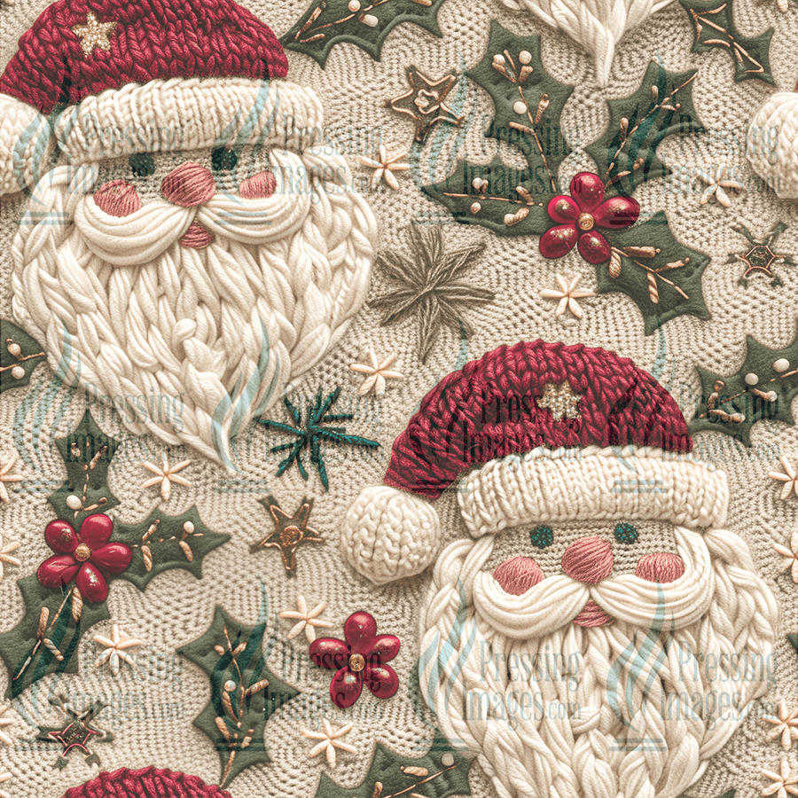 5106 Knit Santa - Pressing Images
