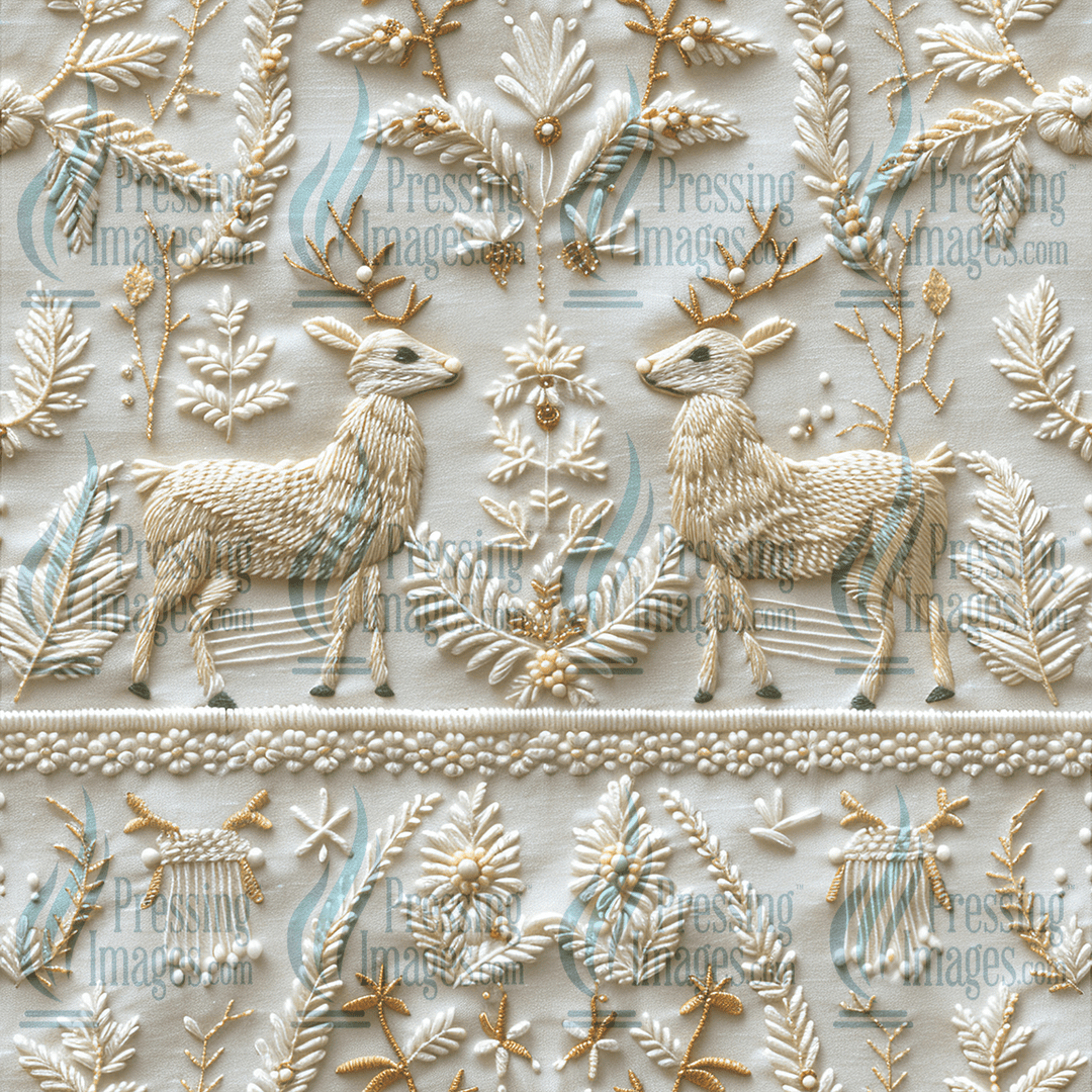 5107 Stitched Deer - Pressing Images