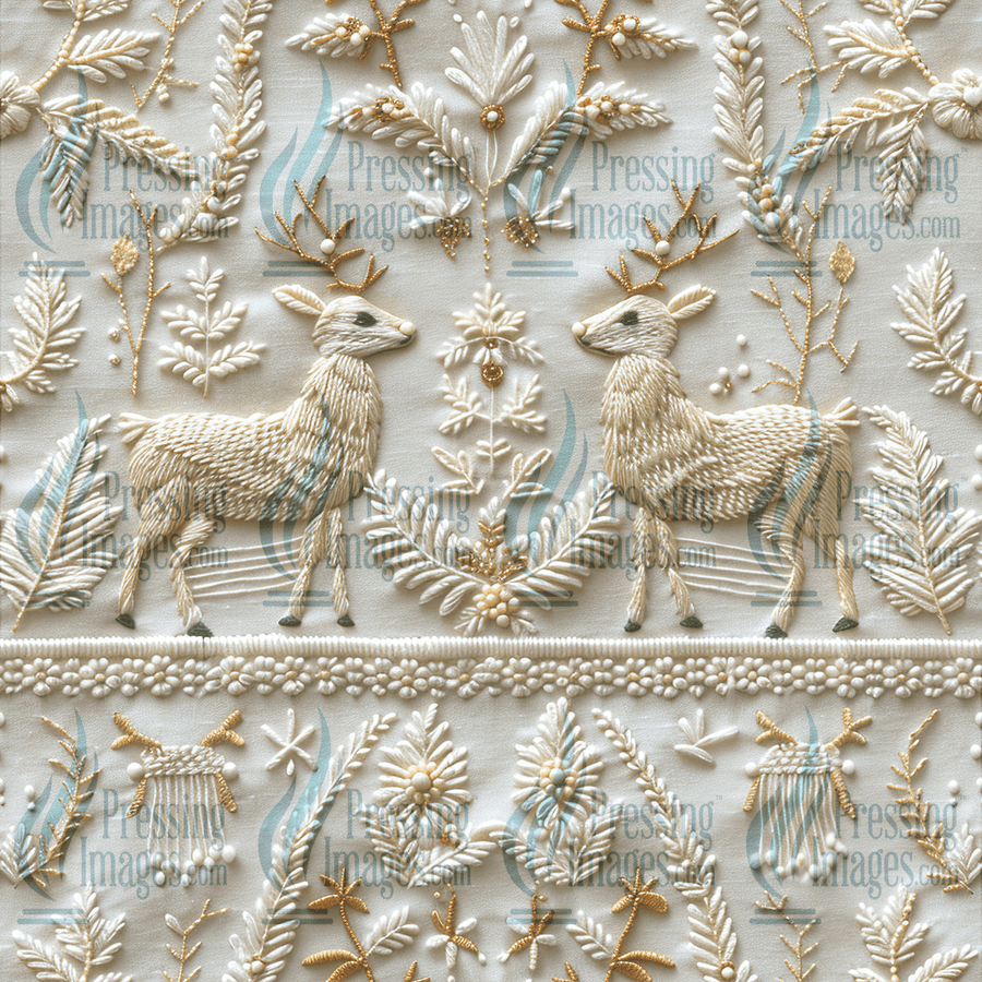 5107 Stitched Deer - Pressing Images