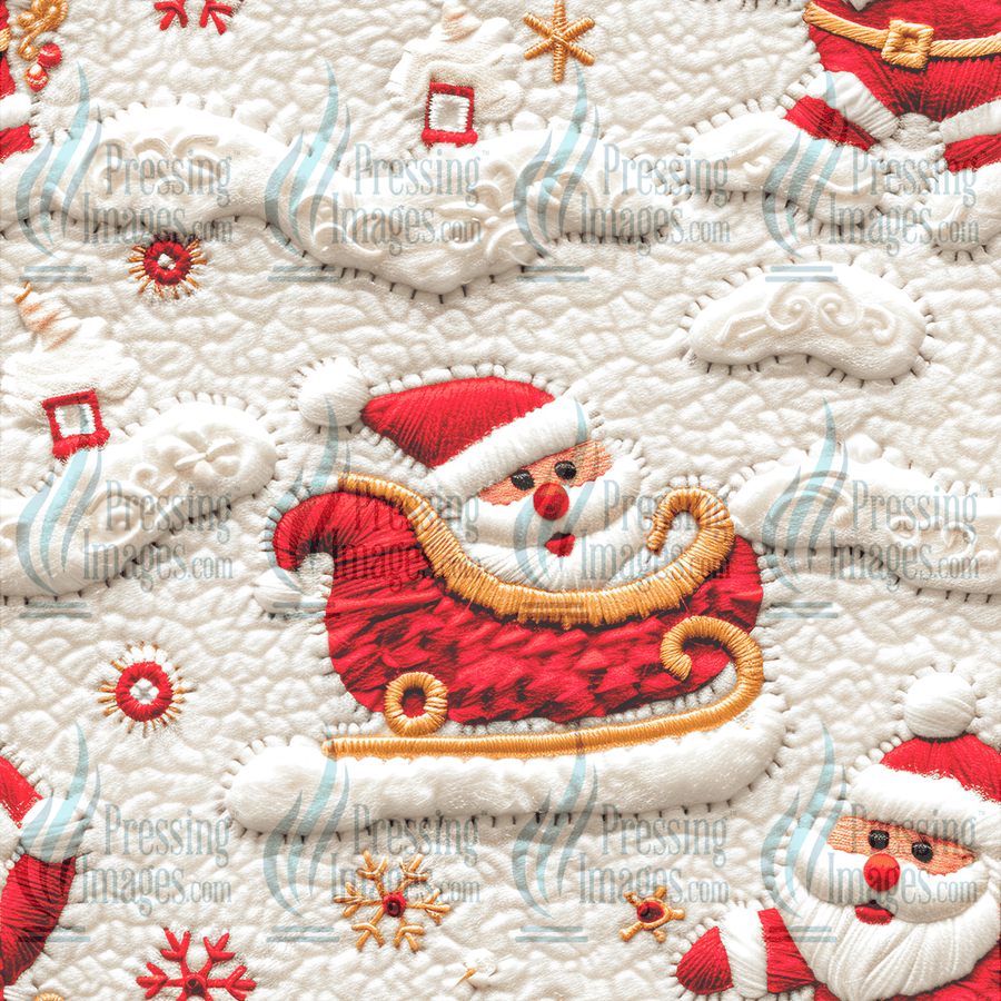 5109 Knit Santa - Pressing Images