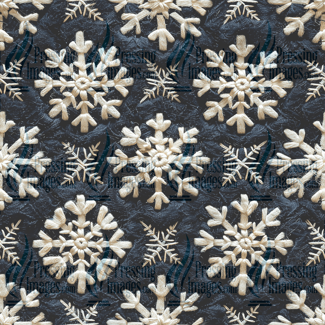 5110 Snowflake Fabric - Pressing Images
