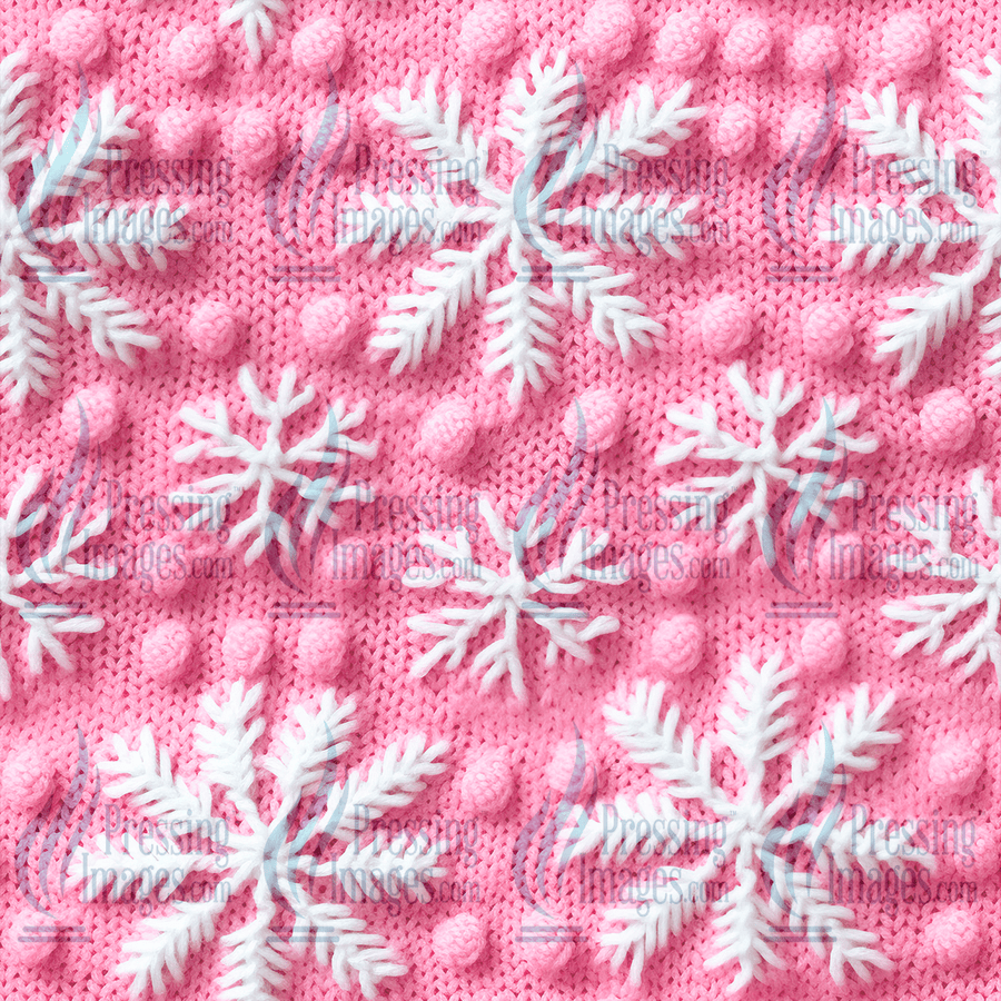 5113 Knit Snowflakes - Pressing Images