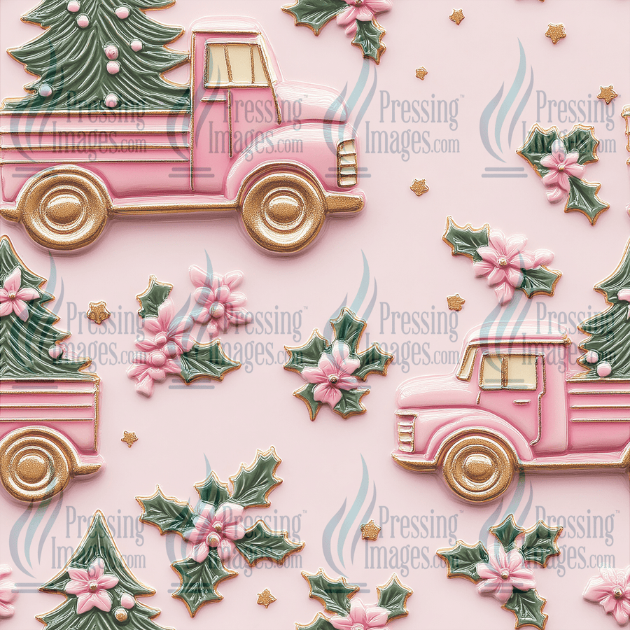 5122 3D Christmas Truck - Pressing Images