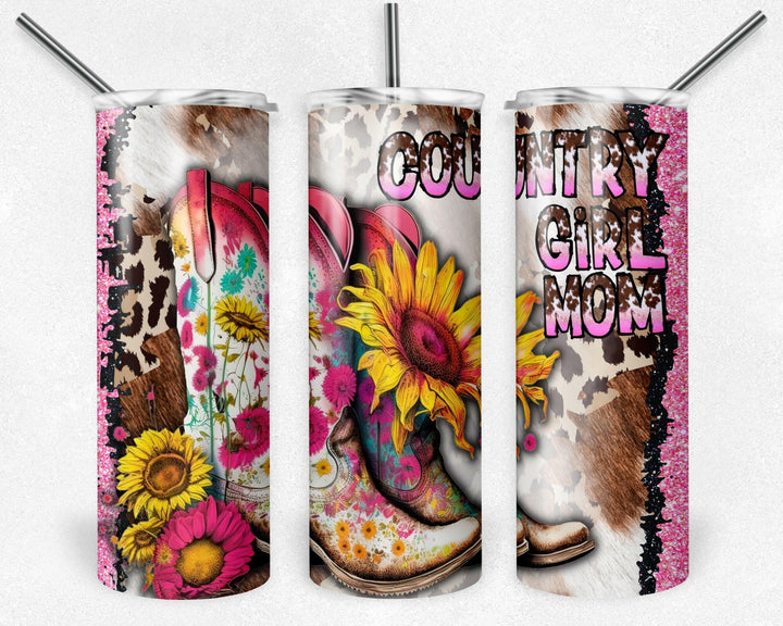 4900 Country girl Mom Tumbler Wrap.