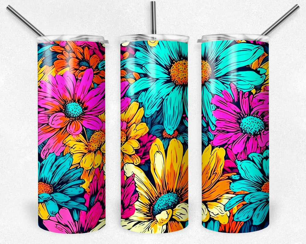 4861 flower Tumbler Wrap.