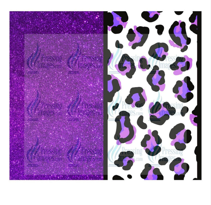 4835 Purple leopard Tumbler Wrap.