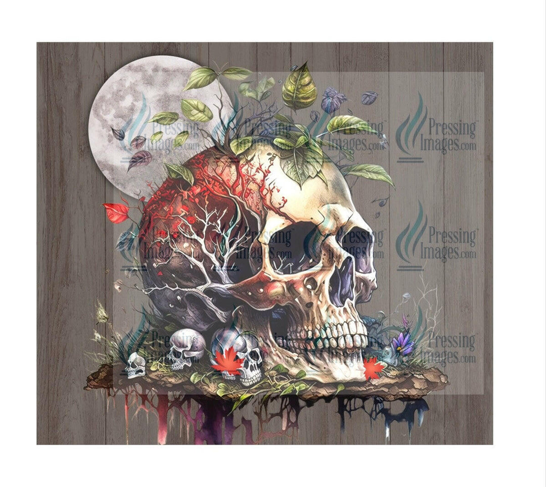 4941 Skull tumbler Wrap.