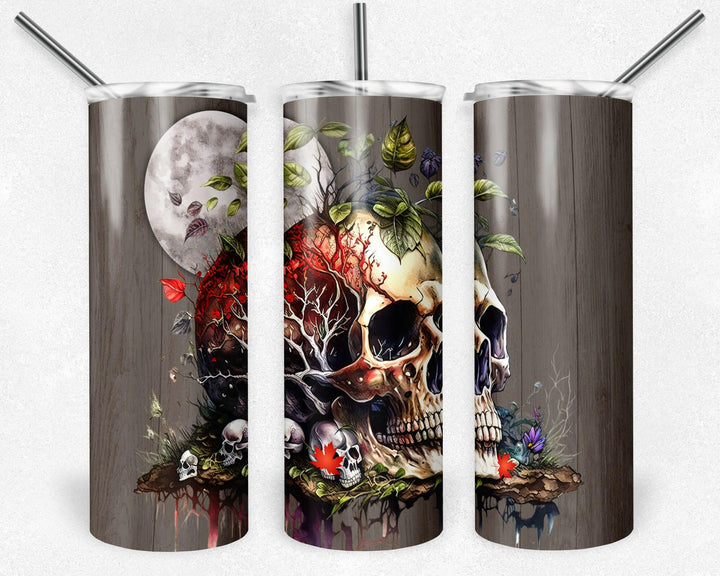 4941 Skull tumbler Wrap.