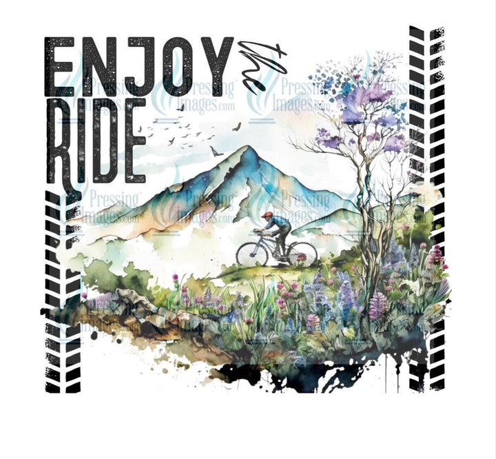 8030 Enjoy the ride tumbler Wrap.