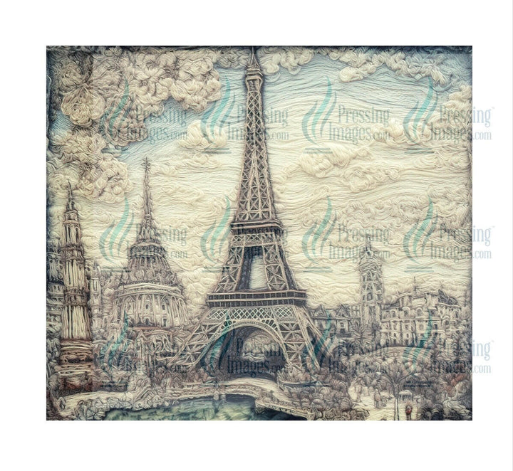 4928 Eiffel Tower tumbler Wrap.