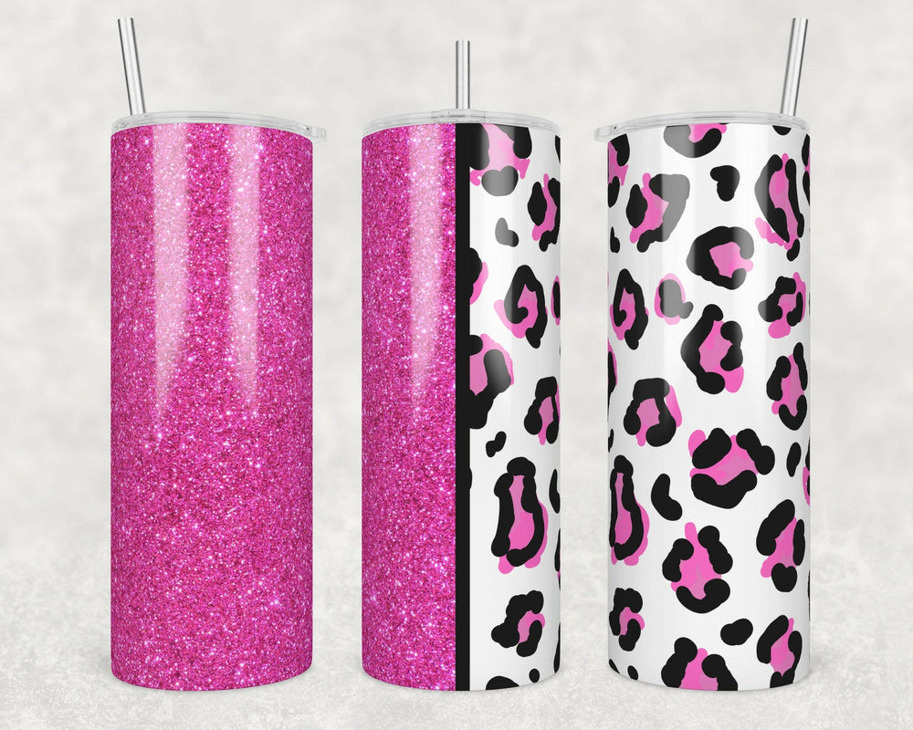 4840 Hot pink leopard Tumbler Wrap.