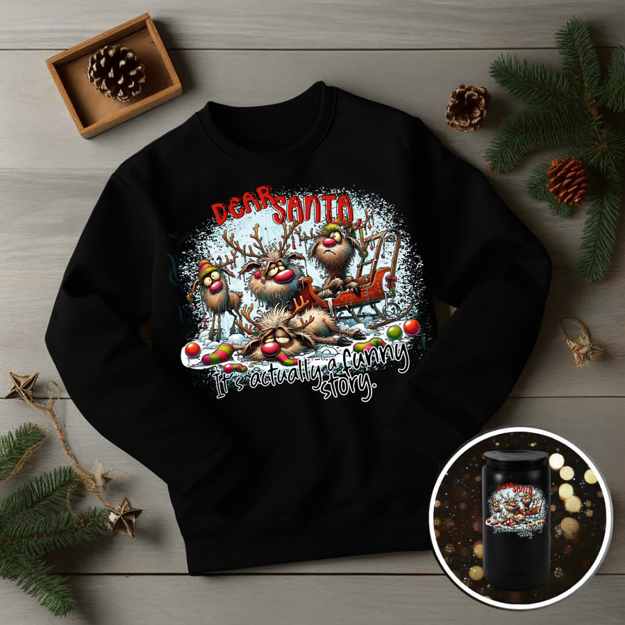 DTF 6762 Dear Santa It's Actually A Funny Story — Pressing Images Canada