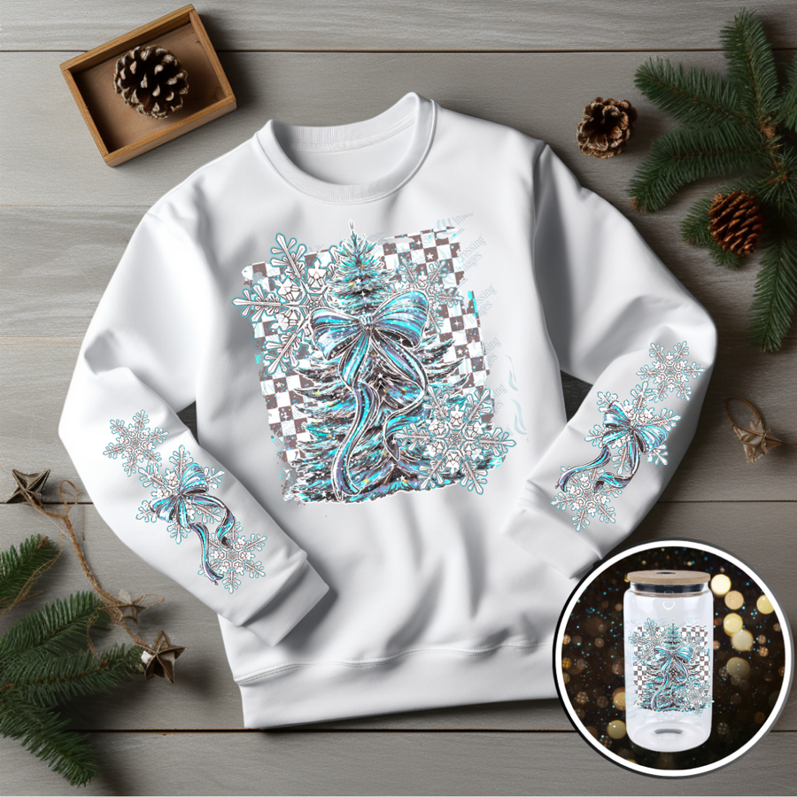 DTF 6809 Blue Christmas Set w/2 sleeves — Pressing Images Canada