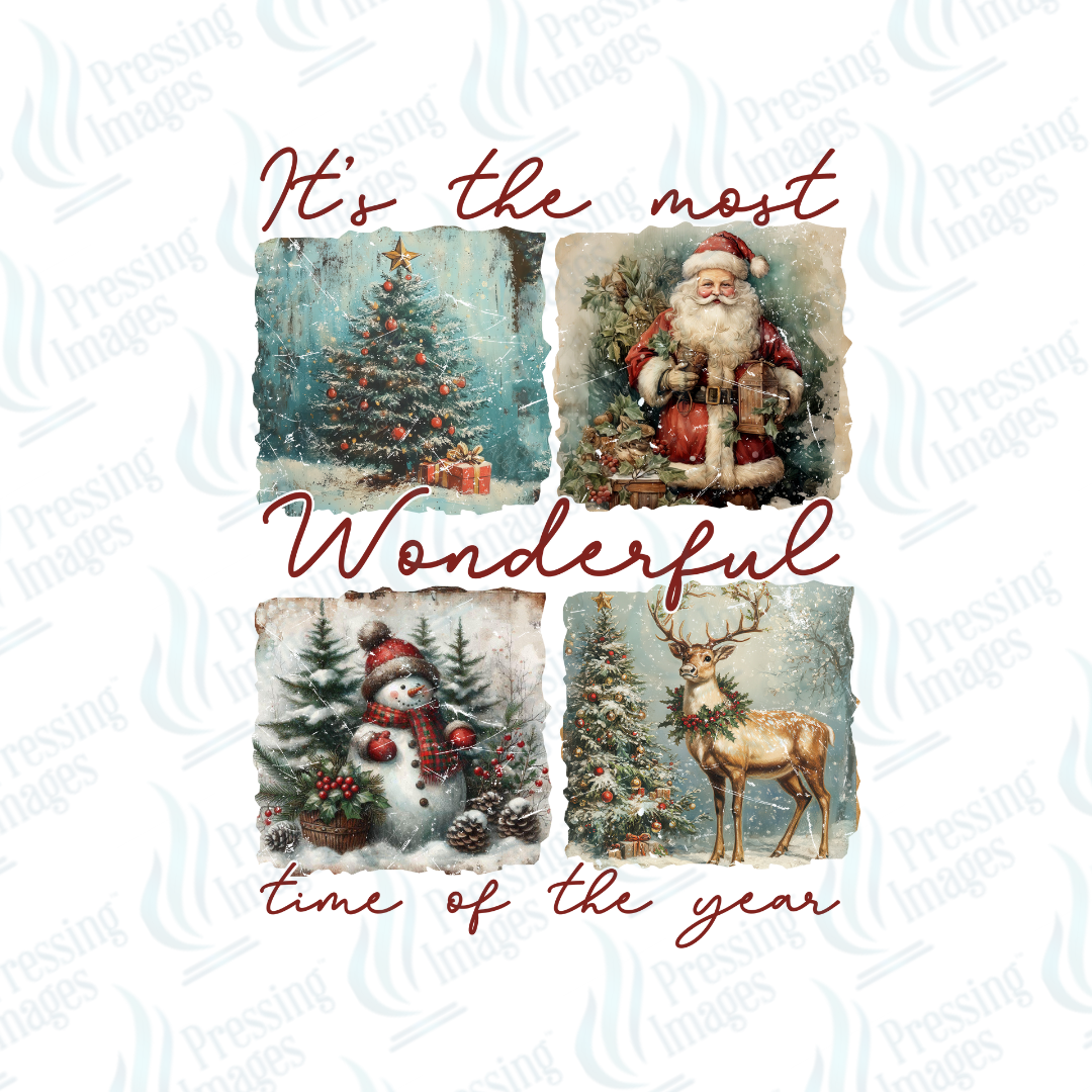 Most Wonderful Time of the Year Vintage | Pressing Images (#6811)