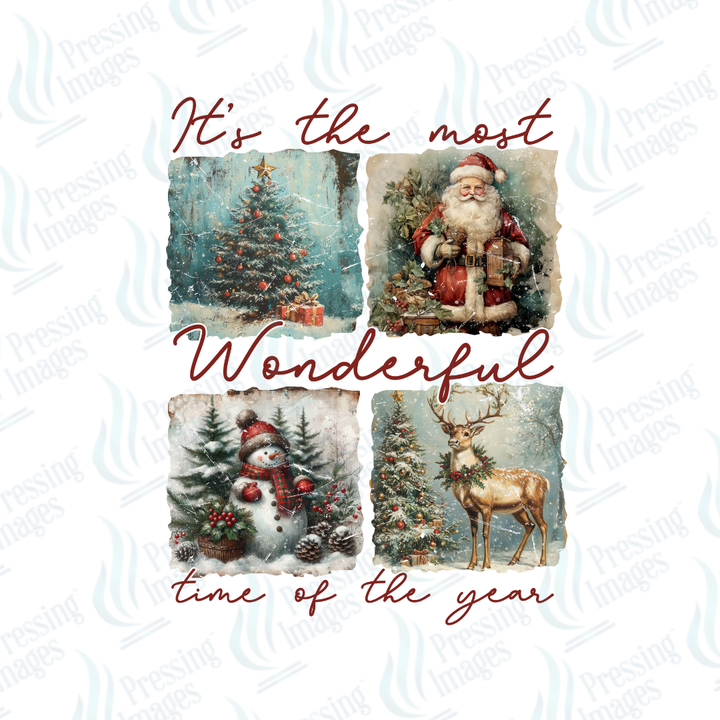 Most Wonderful Time of the Year Vintage | Pressing Images (#6811)