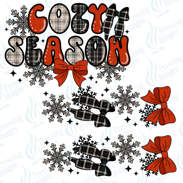 DTF 6814 Cozy Season w/2 Sleeves — detail view — Pressing Images Canada