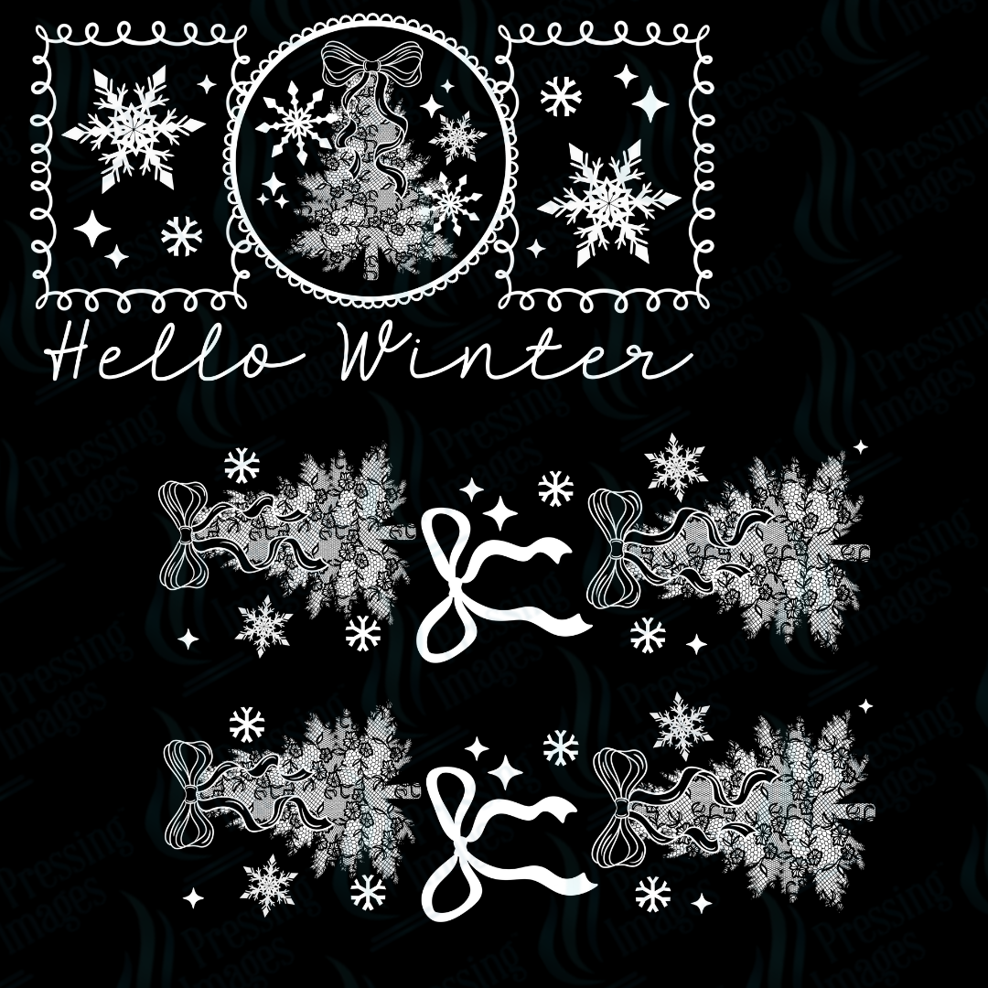 DTF 6819 Hello Winter w/2 Sleeves — size reference — Pressing Images Canada