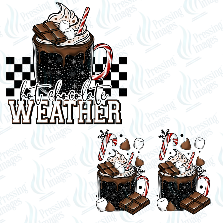 DTF 6822 Hot Chocolate Weather w/2 Sleeves — detail view — Pressing Images Canada
