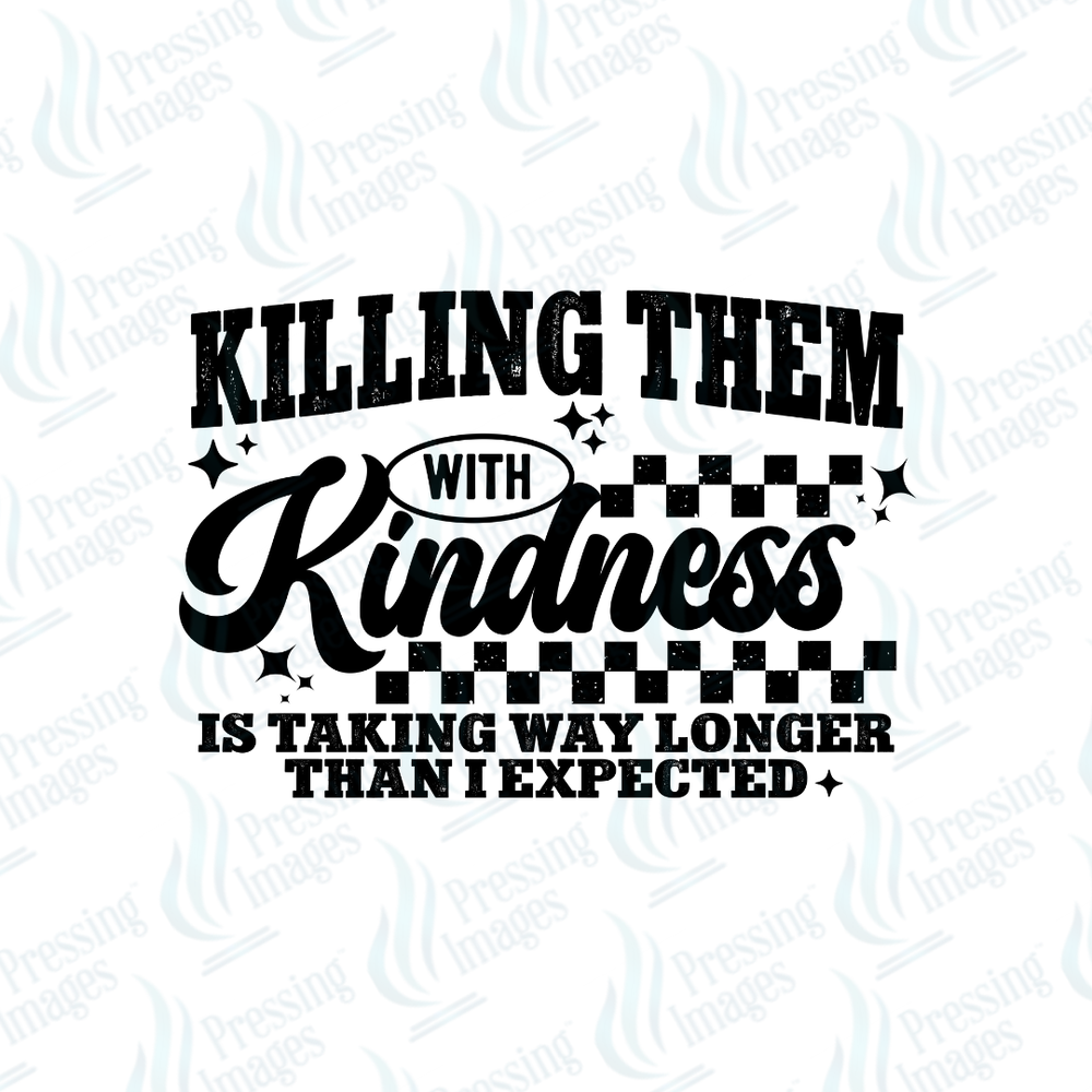 DTF 6823 Killing Them With Kindness — detail view — Pressing Images Canada
