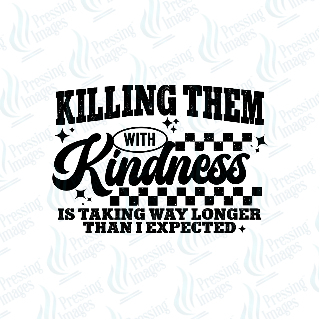 DTF 6823 Killing Them With Kindness — detail view — Pressing Images Canada
